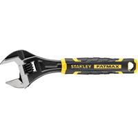 Stanley FatMax Bi-material Adjustable Wrench 10" (250mm) in Black Black Phosphate Finish