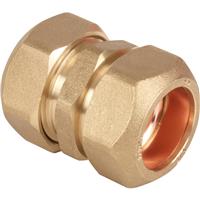 Unbranded Lead to MDPE Coupler 1/2" 7lb x 25mm in Gold