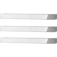 Towelrads Elcot 3 Pack Square 630mm in Chrome Steel