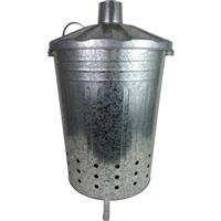 Apollo Incinerator 80L in Silver Steel