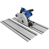 Draper 1200W 165mm Plunge Saw and Rails 240V Aluminium