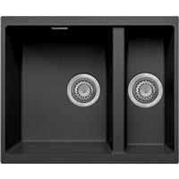 Unbranded Granite Composite Undermount Kitchen Sink 1.5 Bowl in Black