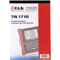 TIS Test Certificate Book Portable Appliance Test