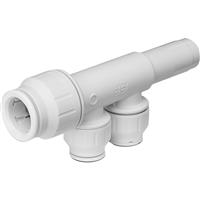 JG Speedfit Manifold 2 Port with Stem 22mm x 15mm in White Polybutylene