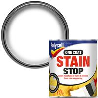 Polycell Trade Polycell One Coat Stain Stop 1L in White