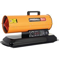 SIP FIREBALL Diesel/Paraffin Space Heater XD75F in Orange Stainless Steel