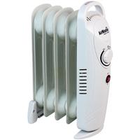 Airmaster Mini Oil Filled Radiator 500W in White Steel