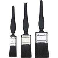 Unbranded All Purpose Paintbrush Set 3 Piece in Black Steel
