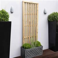 Forest Garden Pressure Treated Vertical Slatted Screen 180cm(h) x 60cm(w) (3 Pack) in Natural Timber
