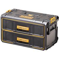 DeWalt ToughSystem 2.0 2 Drawer Unit 330x535x305 in Black Polycarbonate