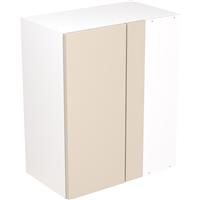 Kitchen Kit Flatpack Slab Kitchen Cabinet Wall Blind Corner Unit Super Gloss 600mm in Cashmere MFC