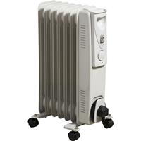 Daewoo Oil Filled Radiator 1500W 7 Fin in White
