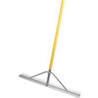 Roughneck Aluminium Landscape Rake 36" in Yellow