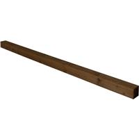 Forest Garden Brown Incised Fence Post 8ft - 240 x 10 x 10cm (5 Pack) in Dark Brown