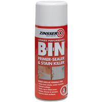Zinsser B-I-N Primer Sealer Spray Paint 400ml in White