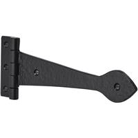 Old Hill Ironworks Tudor Tee Hinge 390mm (2 Pack) in Black Cast Iron