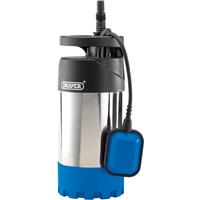 Draper Deep Water Submersible Well Pump with Float Switch 1000W in Black/ Chrome/Blue