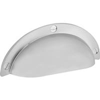 Shell Pull Handle Brushed Nickel in Gold