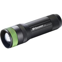 GP Discovery C32 Twin Light + Strobe LED Torch IPX4 300lm in Black Aluminium