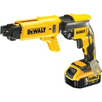 DeWalt DCF620P2K-GB 18V XR Li-Ion Brushless Collated Drywall Screwdriver 2 x 5.0Ah in Yellow