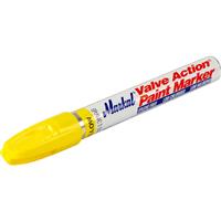 Markal Valve Action Paint Marker in yellow Plastic