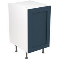 Kitchen Kit Flatpack Shaker Kitchen Cabinet Base Unit Ultra Matt 450mm in Indigo Blue MFC