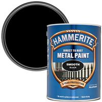 Hammerite Metal Paint Smooth 5L in Black
