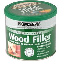 Ronseal High Performance Wood Filler 550g in White Resin