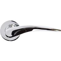 Jigtech Vecta Door Pack Polished Latch in Chrome Aluminium Zinc Alloy