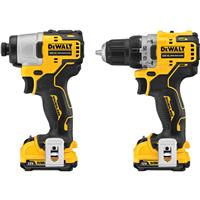 DeWalt DCK2110L2T-GB 12V XR Brushless Compact Twin Pack 2 x 3.0Ah in Yellow
