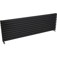 Ximax Bristol Double Horizontal Designer Radiator 584 x 1800mm 6249Btu in Anthracite Steel