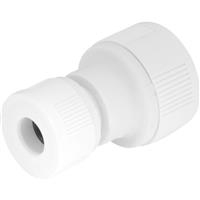 Unbranded Straight Reducer 15 x 10mm in White Plastic