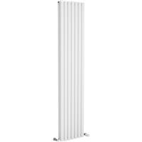 Ximax Bristol Designer Radiator 1800 x 410mm 4147Btu Double in White Steel