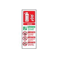 Centurion Fire Extinguisher Sign Water