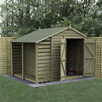 Forest 4LIFE Apex Shed 6 x 8 - Double Door