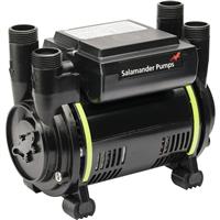 Salamander CT50 Xtra Regenerative Twin Shower Pump 1.5 bar in Black Metal/Plastic