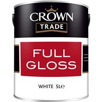 Crown Trade Full Gloss Paint 5L in White
