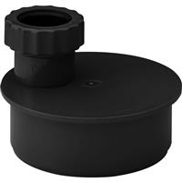 Aquaflow Single Waste Adaptor 32mm in Black