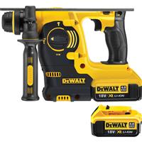 DeWalt DCH253 18V XR Cordless SDS Plus Hammer Drill 2 x 4.0Ah in Yellow Steel