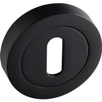 Eclipse Lock Escutcheon Matt in Black Zinc