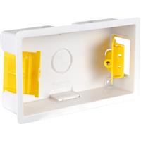 Appleby Dry Lining Boxes 2 Gang 35mm in White Plastic