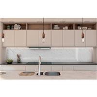 AluSplash Splashback Satin 800 x 900mm in Marble Aluminium