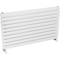 Ximax Bristol Double Horizontal Designer Radiator 584 x 1000mm 3259Btu in White Steel