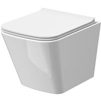 Nuie Ava Wall Hung Toilet and Soft Close Seat in White Vitreous China