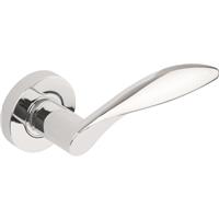 Jigtech Cresta Door Pack Polished Privacy in Chrome Aluminium Zinc Alloy