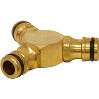 Unbranded Brass 3 Way Connector 1/2"