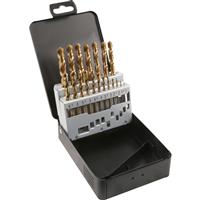 Abracs HSS Titanium Drill Bit Set (19 Piece) Steel
