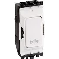 MK Grid Plus 20A 1 Way DP Engraved Module Boiler