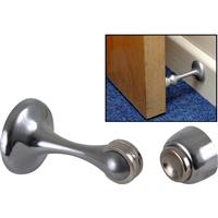 Magnetic Door Holder Polished Chrome in Silver