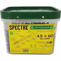 Spectre Decking Screw 4.5 x 60mm (1000 Pack) in Green